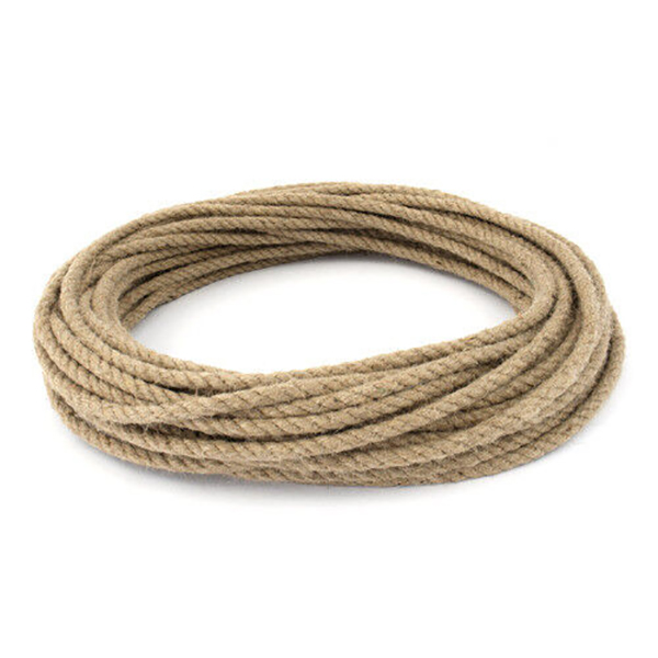 20mm Thick Natural Jute Hessian Rope Cord Braided Twisted Decking