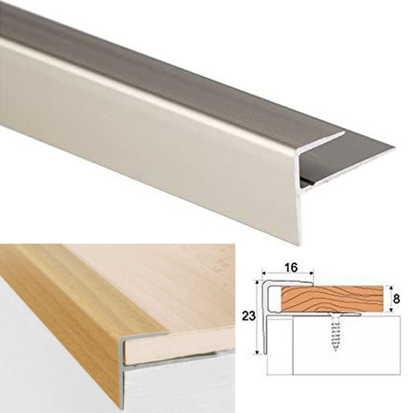 900x7,9x9mm ANODISED ALUMINIUM CARPET EDGE ENDING COVER STRIP FLOOR BAR TRIM  C63